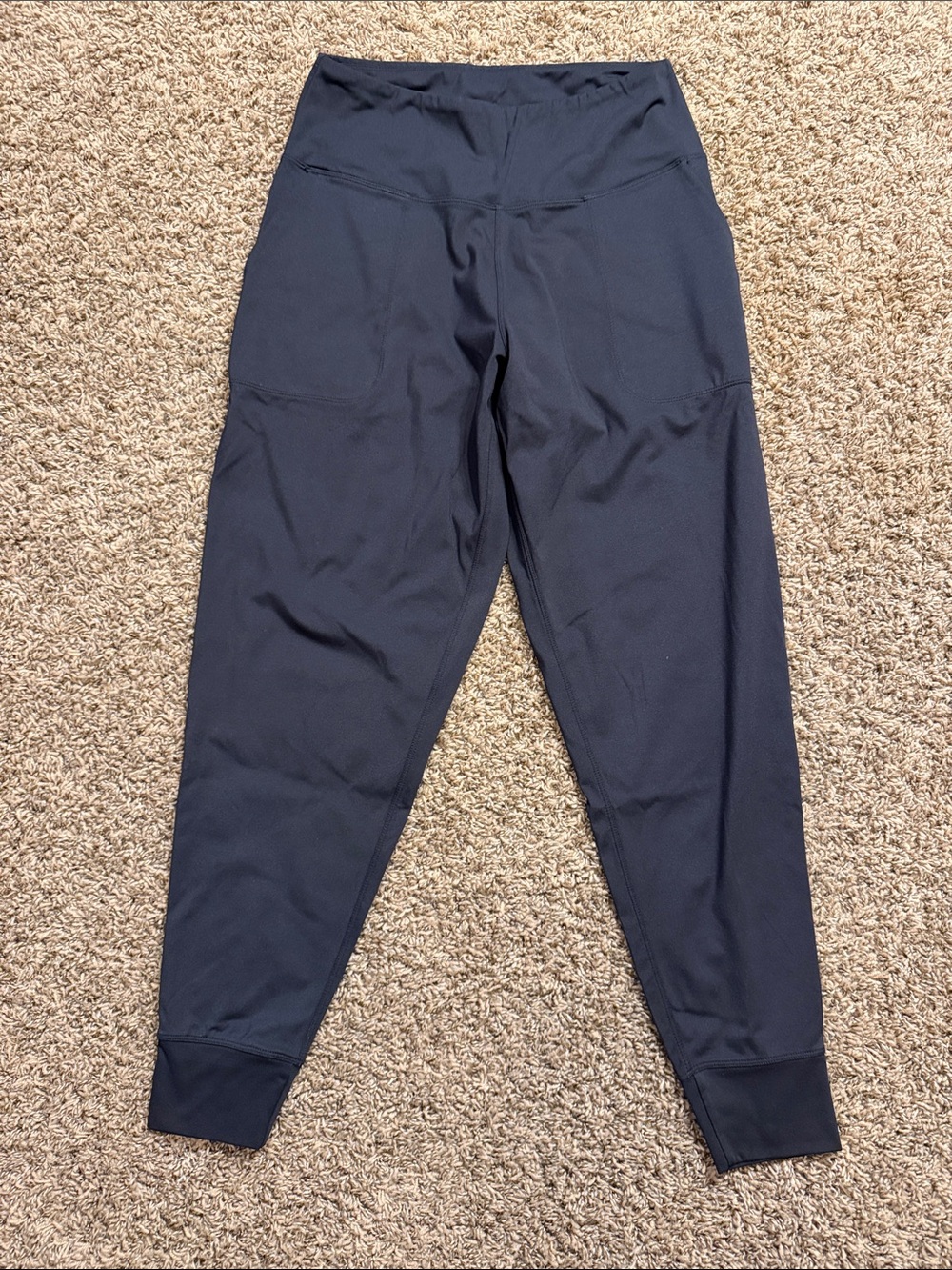 Source Unknown Black High-Waist Jogger Pants